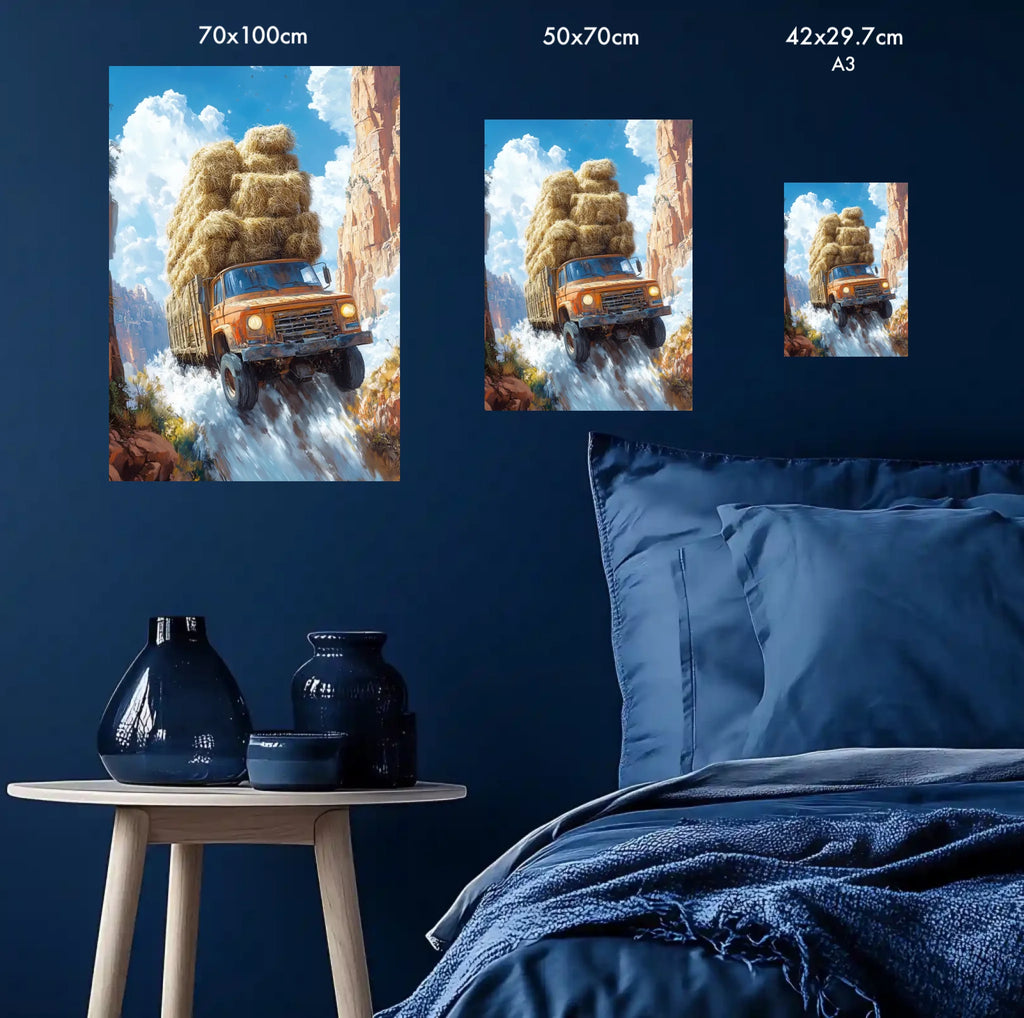 High-resolution visual of the Makayn Mouchkil – No worries, Always wall art, shown either in a stylish interior setting or as a detailed product mockup.