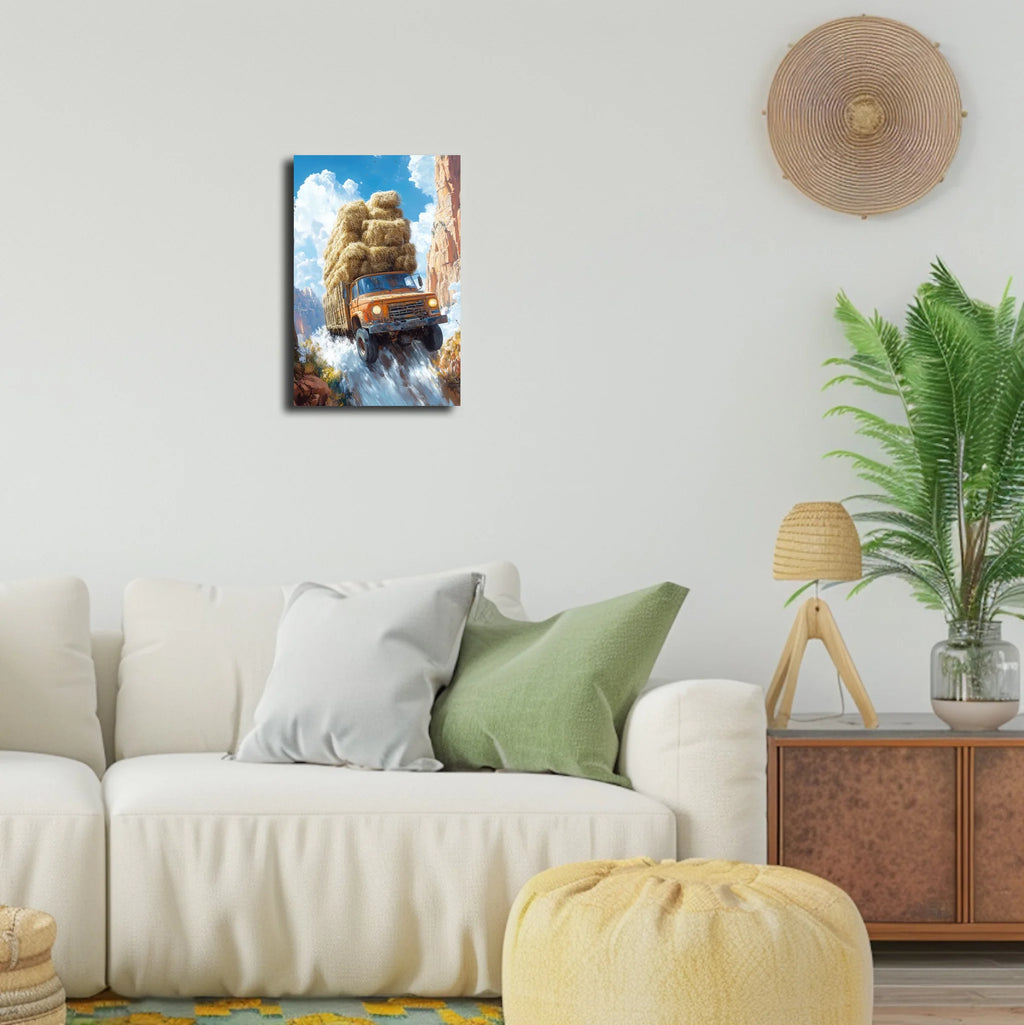 High-resolution visual of the Makayn Mouchkil – No worries, Always wall art, shown either in a stylish interior setting or as a detailed product mockup.
