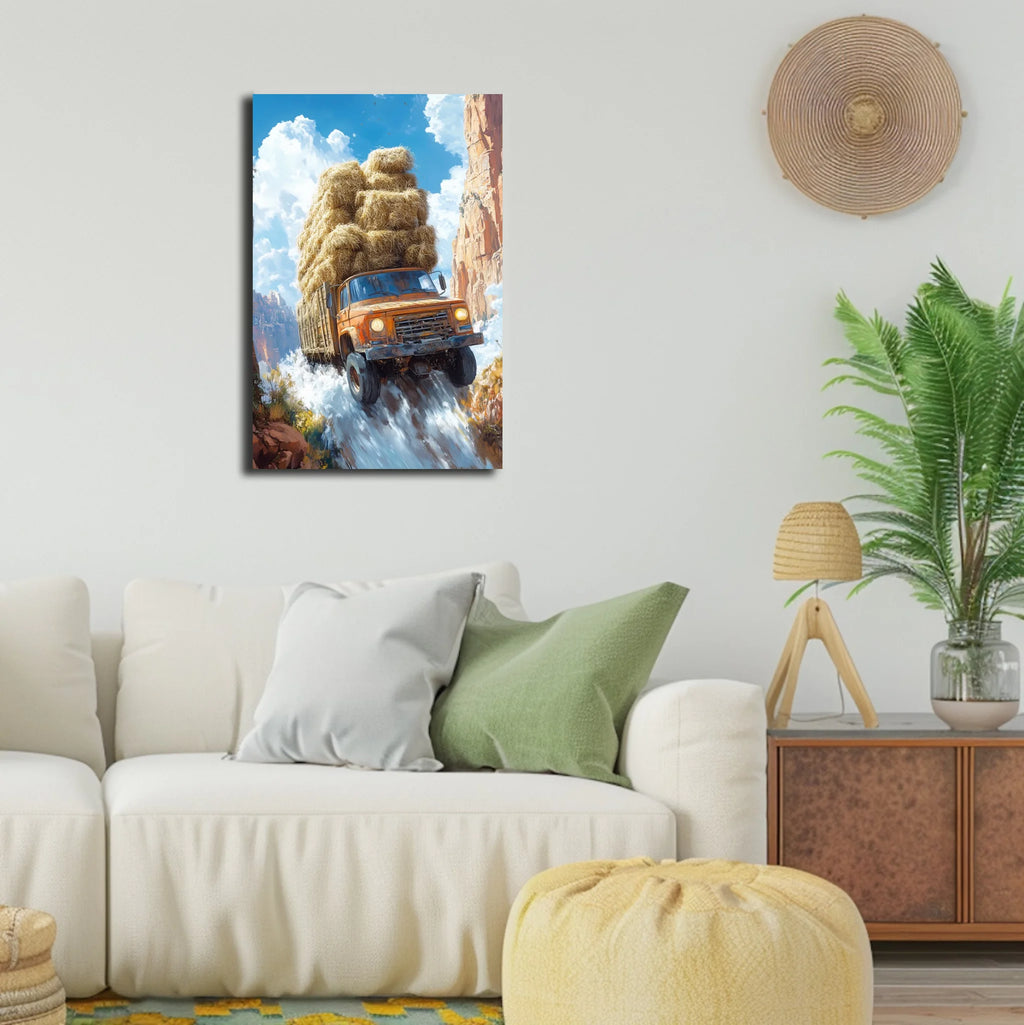 High-resolution visual of the Makayn Mouchkil – No worries, Always wall art, shown either in a stylish interior setting or as a detailed product mockup.