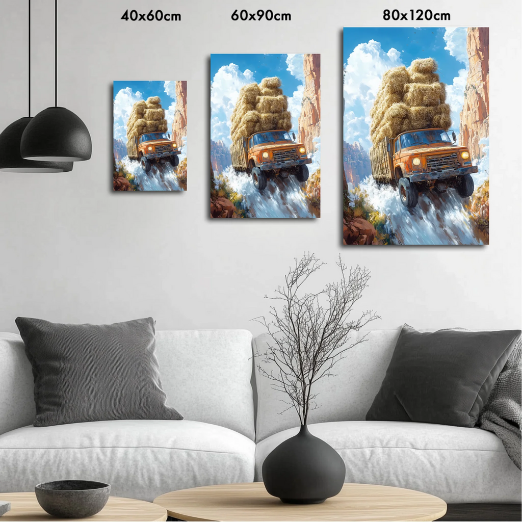 High-resolution visual of the Makayn Mouchkil – No worries, Always wall art, shown either in a stylish interior setting or as a detailed product mockup.
