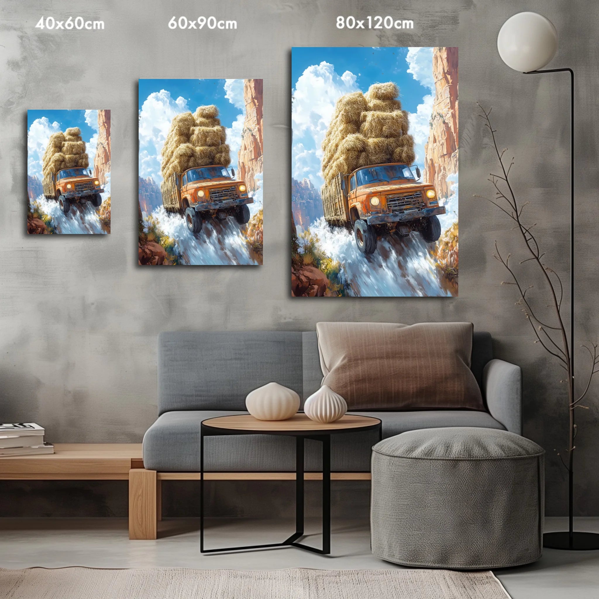 High-resolution visual of the Makayn Mouchkil – No worries, Always wall art, shown either in a stylish interior setting or as a detailed product mockup.