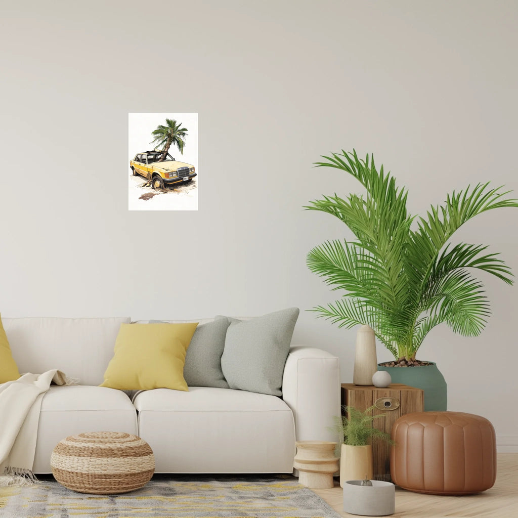 High-resolution visual of the Lizreb t3tal – Too Fast, Too Late wall art, shown either in a stylish interior setting or as a detailed product mockup.