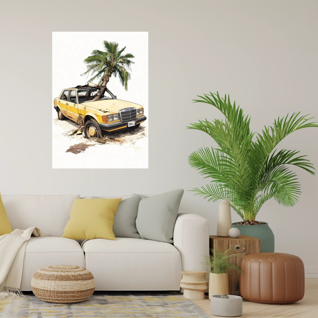 High-resolution visual of the Lizreb t3tal – Too Fast, Too Late wall art, shown either in a stylish interior setting or as a detailed product mockup.