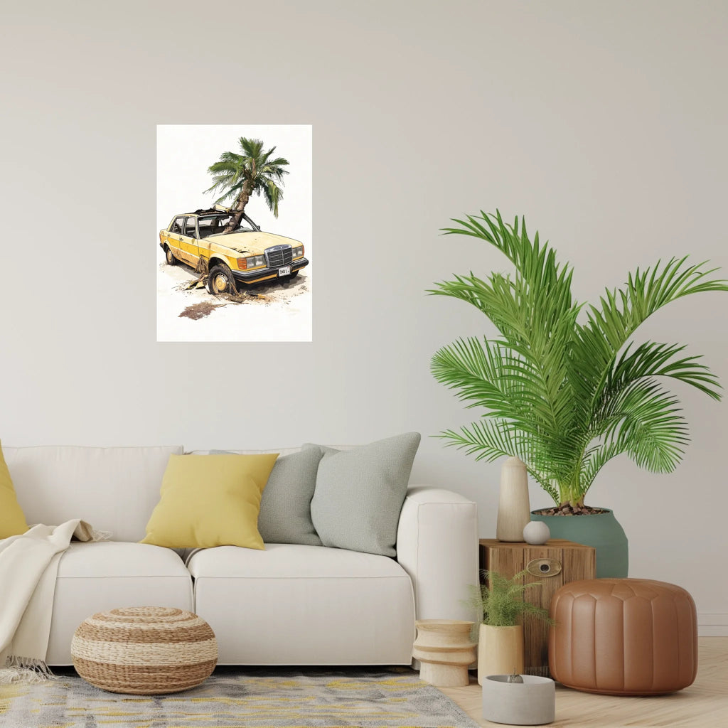 High-resolution visual of the Lizreb t3tal – Too Fast, Too Late wall art, shown either in a stylish interior setting or as a detailed product mockup.