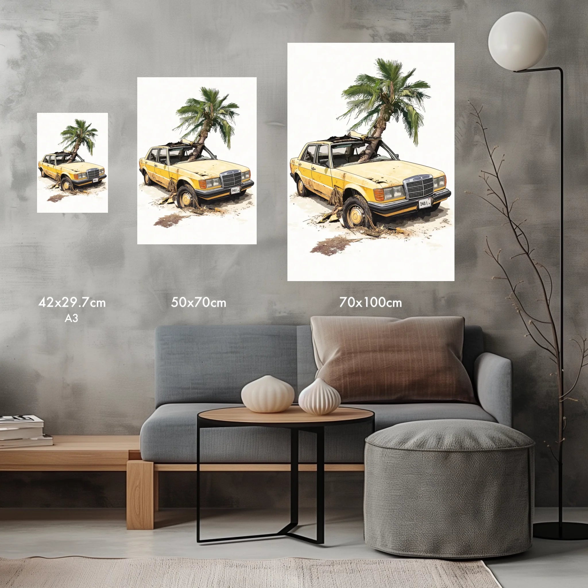 High-resolution visual of the Lizreb t3tal – Too Fast, Too Late wall art, shown either in a stylish interior setting or as a detailed product mockup.